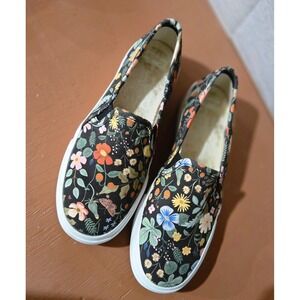 Keds Rifle Paper Co Floral Slip On Sneakers Women 6 WF64381 Excellent condition